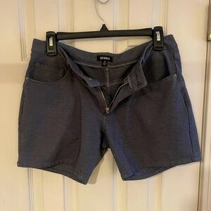 Men’s ST33LE DENIM LOOK-a-like short fitted shorts with blue denim color!!!